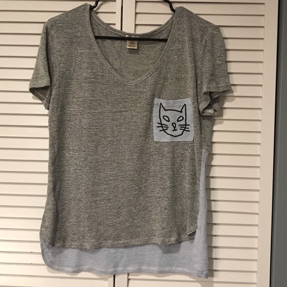 Cat Pocket Tee 🐱